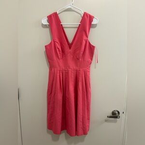 NWT J.Crew V-Neck A-Line Faille Party Dress Size 2